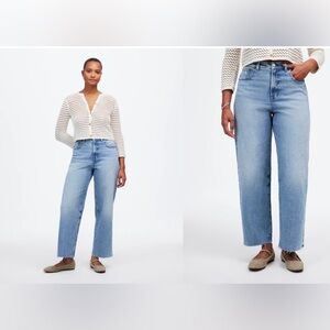 MADEWELL THE CURVY PERFECT VINTAGE WIDE LEG CROP JEAN SIZE 30